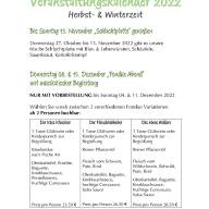 Veranstaltungskalender Herbst- & Winterzeit 2022